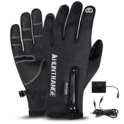 Electric Heated Touchscreen Gloves Rechargeable Winter Warmth & Grip