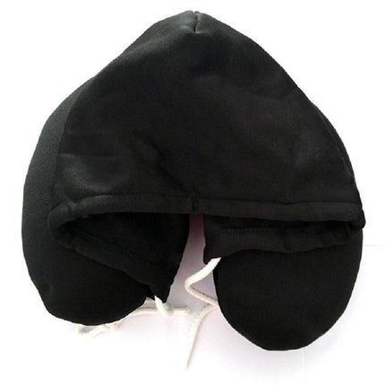 Hooded Travel Neck Pillow Memory Foam Support for Travel Rest Astoria Lifestyle