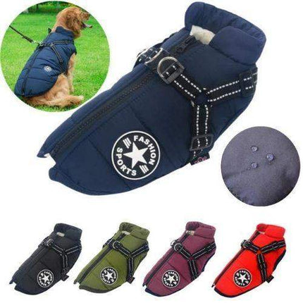 Waterproof Dog Harness Jacket Warm, Dry & Secure Outdoor Protection Astoria Lifestyle