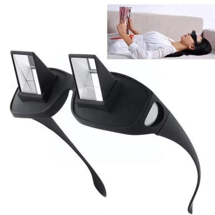 Lazy Reading Glasses with 90-degree prism mirrors for comfortable reading while lying down. Astoria Lifestyle