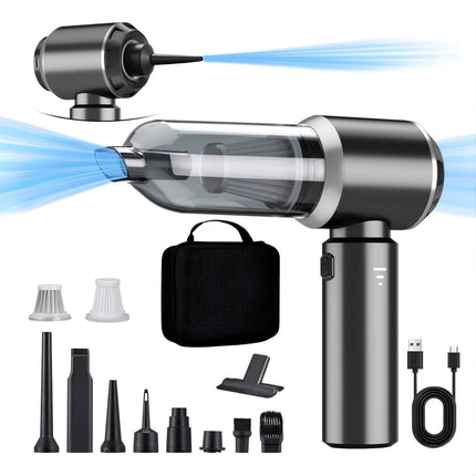4 in 1 Portable Vacuum Cleaner with powerful suction attachments and portable design for convenient cleaning.
