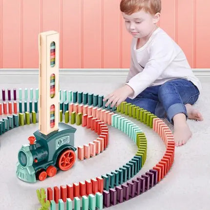 Automatic Domino Train Educational Toy with Domino Laying Function Astoria Lifestyle
