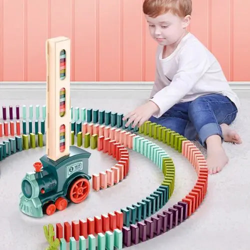 Automatic Domino Train Educational Toy with Domino Laying Function Astoria Lifestyle