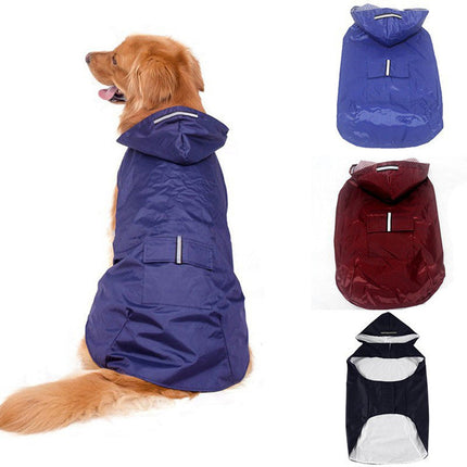 Dog Waterproof Raincoat Hooded Water Resistant Pet Jacket Coat Astoria Lifestyle