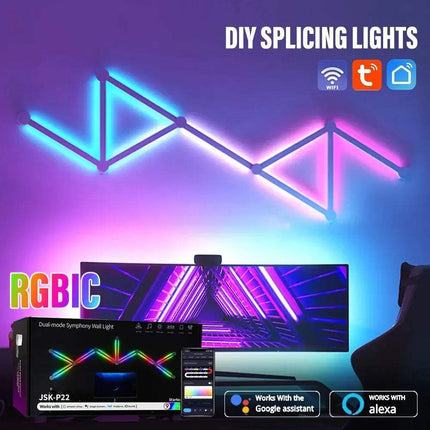 WIFI LED Smart Wall Light Bar Lamp RGBIC Music Sync & App Control - Astoria Lifestyle
