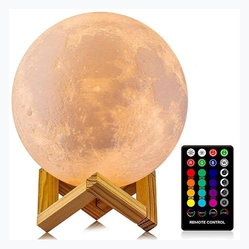 LED Moon Lamp 16 Color Remote Control Night Light Decor Lamp Astoria Lifestyle