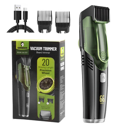 Vacuum Beard Trimmer Cordless Grooming Kit with Hair Capture Astoria Lifestyle