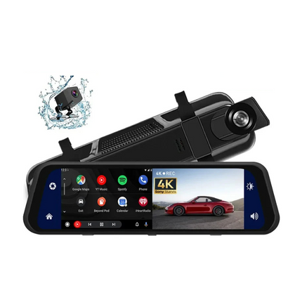 Dash Cam Mirror Screen 4K Front Rear Camera Driving Recorder Astoria Lifestyle