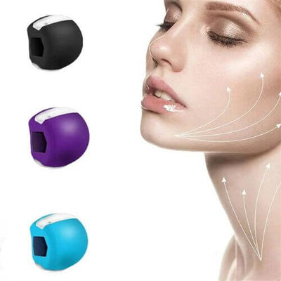 Jawline Trainer set with silicone chew pads for facial muscle toning and definition, enhancing jawline structure.