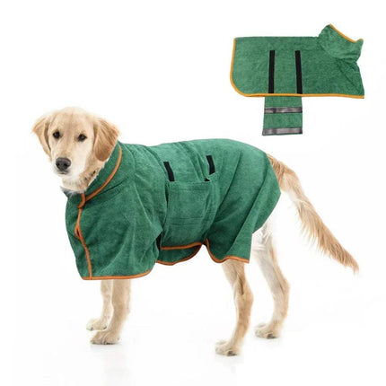Dog Bathrobe Towel Quick-Dry, Warm & Comfortable Pet Coverall Astoria Lifestyle