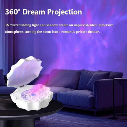 Shell Vinyl Bluetooth Speaker Retro Soundbar with Projection Light - Astoria Lifestyle