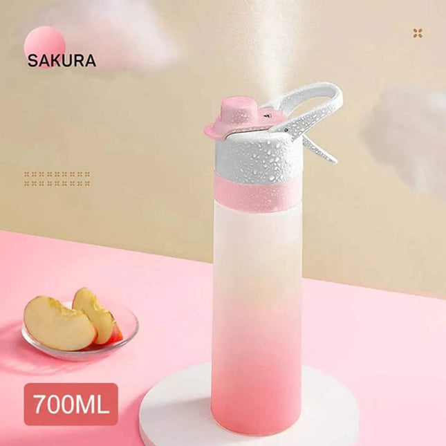 Spray Water Bottle 2-in-1 with mist feature, perfect for hydration on the go, shown here in stylish design. Astoria Lifestyle