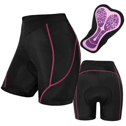 Cycling Shorts Underwear for Women with silicone padding, breathable fabric, and form-fitting design for comfort.