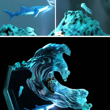 Sea Resin Ocean Figurine featuring a vibrant underwater scene with fish, seaweed, and ocean elements. Astoria Lifestyle