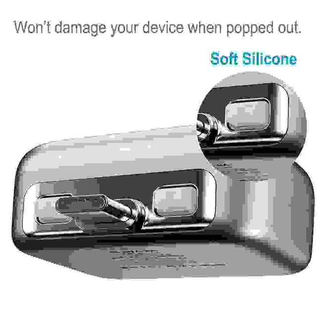 Close-up of KUWAJIA Auto Disconnecting Charger showing soft silicone design that protects devices when disconnected. Astoria Lifestyle