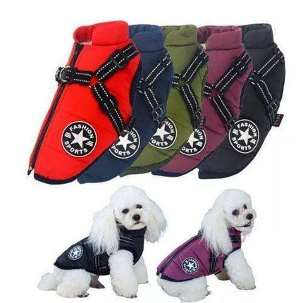 Waterproof Dog Harness Jacket Warm, Dry & Secure Outdoor Protection Astoria Lifestyle