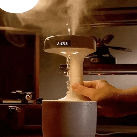 Anti Gravity Water Drop Humidifier LED Mist Aroma Diffuser Astoria Lifestyle