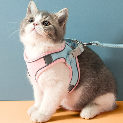 Cat Vest Harness Leash Set Adjustable Reflective Pet Harness Astoria Lifestyle