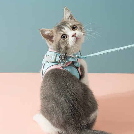 Cat Vest Harness Leash Set Adjustable Reflective Pet Harness Astoria Lifestyle