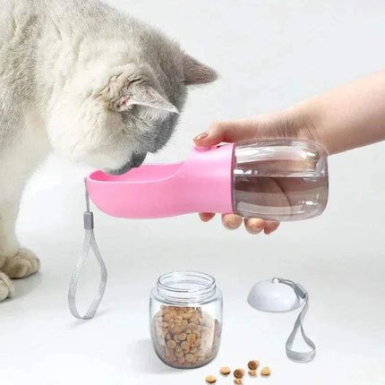 Portable Water Bottle for Dogs with Food Container On the Go Astoria Lifestyle