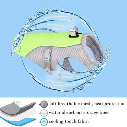 Summer Dog Cooling Vest Breathable Cooling Harness for Hot Weather Astoria Lifestyle
