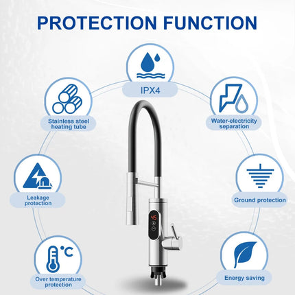 Instant Water Heater Kitchen Faucet Tankless Hot Water Tap Astoria Lifestyle