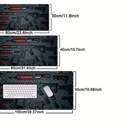 Tactical Gun Parts Print Mat Astoria Lifestyle