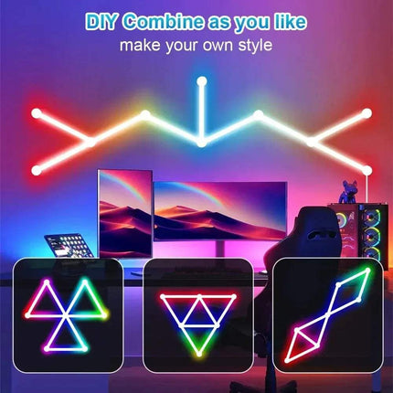 WIFI LED Smart Wall Light Bar Lamp RGBIC Music Sync & App Control - Astoria Lifestyle