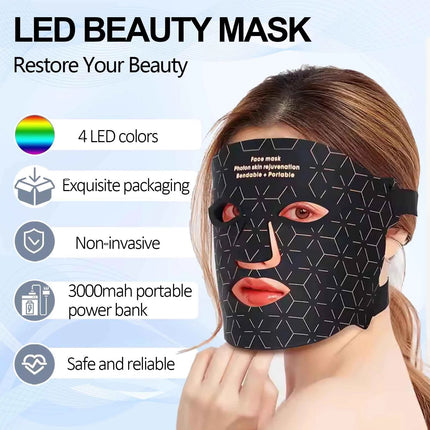 Facial Red Light Therapy Mask LED Skin Rejuvenation Device Astoria Lifestyle