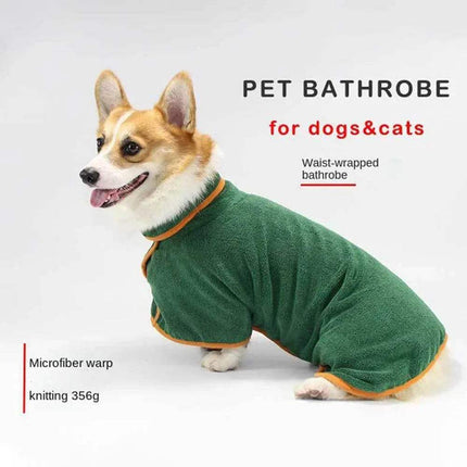 Dog Bathrobe Towel Quick-Dry, Warm & Comfortable Pet Coverall Astoria Lifestyle