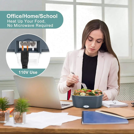2-In-1 Electric Heating Lunch Box Portable Food Warmer Office & Travel Astoria Lifestyle