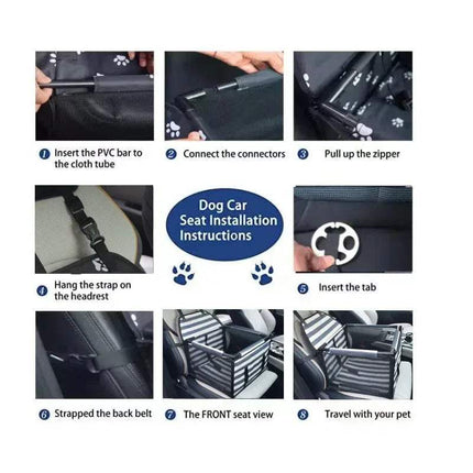 Travel Dog Car Seat Safe & Comfortable Booster Seat for Small Dogs Astoria Lifestyle