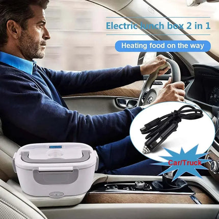 2-In-1 Electric Heating Lunch Box Portable Food Warmer Office & Travel Astoria Lifestyle