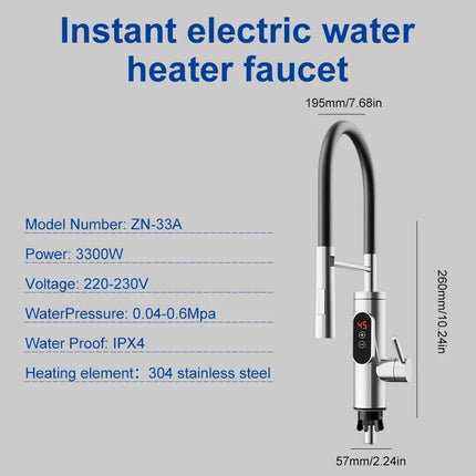 Instant Water Heater Kitchen Faucet Tankless Hot Water Tap Astoria Lifestyle