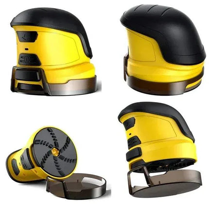 Electric Windshield Scraper rotating disk for effortless ice removal, featuring a durable design in yellow and black.