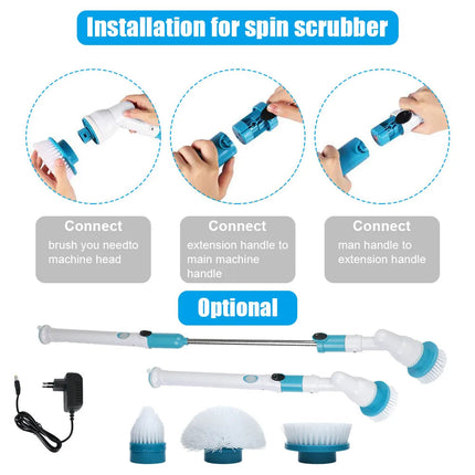 Electric Spin Cleaner Cordless Power Scrubber Cleaning Brush Astoria Lifestyle