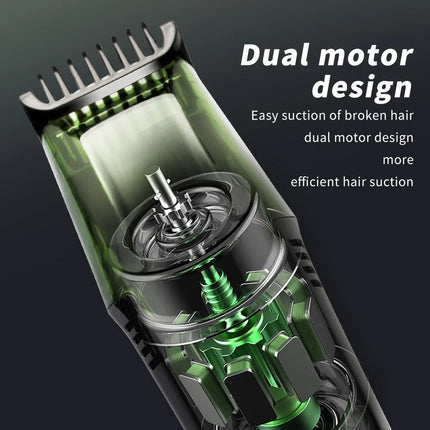 Vacuum Beard Trimmer Cordless Grooming Kit with Hair Capture Astoria Lifestyle