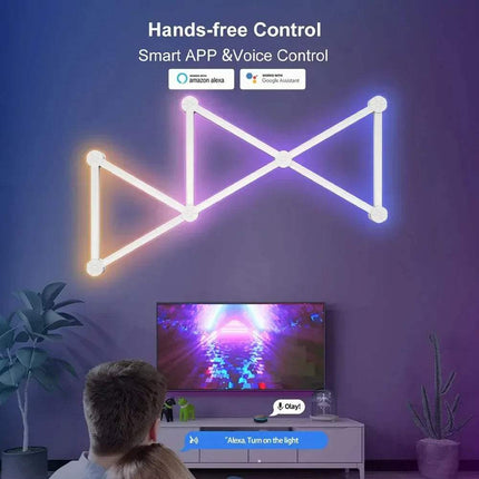 WIFI LED Smart Wall Light Bar Lamp RGBIC Music Sync & App Control - Astoria Lifestyle