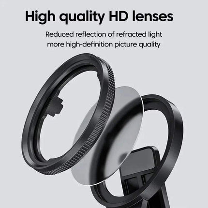 52mm Clip-On CPL Phone Lens Filter showcasing its High quality HD lenses with text on a light gray background. Astoria Lifestyle