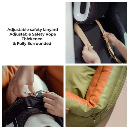 Dog Car Seat Bed with Safety Buckle Cozy & Secure Travel Bed for Pets Astoria Lifestyle