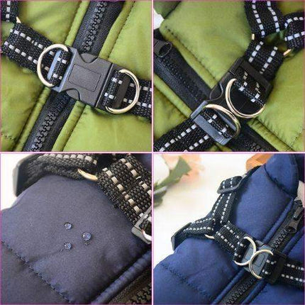 Waterproof Dog Harness Jacket Warm, Dry & Secure Outdoor Protection Astoria Lifestyle