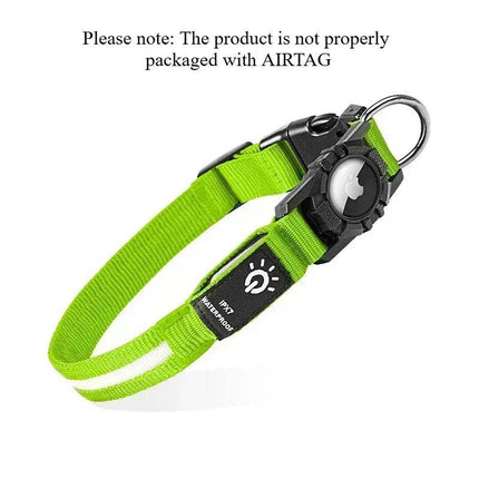 LED Dog Collar with AirTag Holder Waterproof & High Visibility Astoria Lifestyle