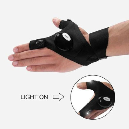Gloves Light LED Finger Flashlight Hands Free Work Gloves Astoria Lifestyle