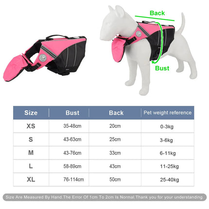 Dog Life Jacket Adjustable High Buoyancy Pet Swimming Vest Astoria Lifestyle