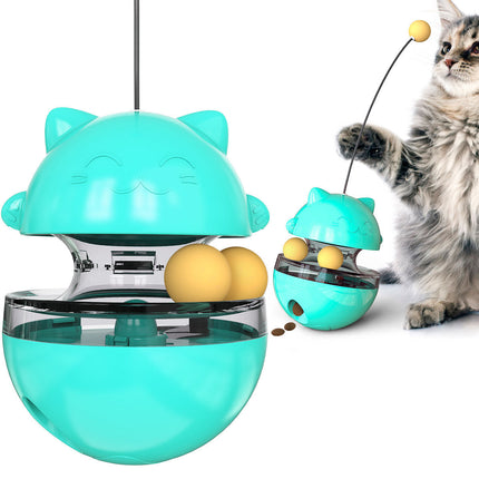 Interactive Cat IQ Treat Ball Puzzle Food Dispenser Toy for Cats Astoria Lifestyle