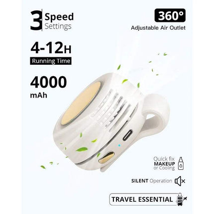 Mini Bladeless Clip-On Portable Fan Astoria Lifestyle