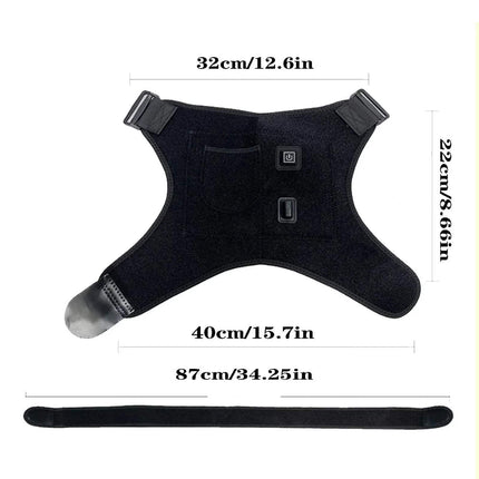 USB Heated Shoulder Brace Rotator Cuff Astoria Lifestyle