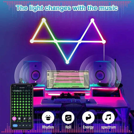WIFI LED Smart Wall Light Bar Lamp RGBIC Music Sync & App Control - Astoria Lifestyle