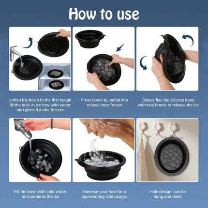 How to use the Facial Ice Bath Bowl: step-by-step guide for perfect skin rejuvenation.