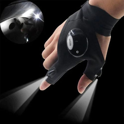 Gloves Light LED Finger Flashlight Hands Free Work Gloves Astoria Lifestyle